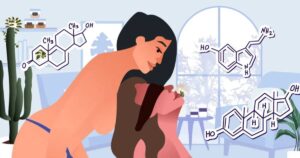 Горячая химия гормонов, выделяющихся во время секса